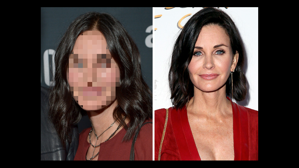 Courteney Cox to s plastikou trochu přehnala.